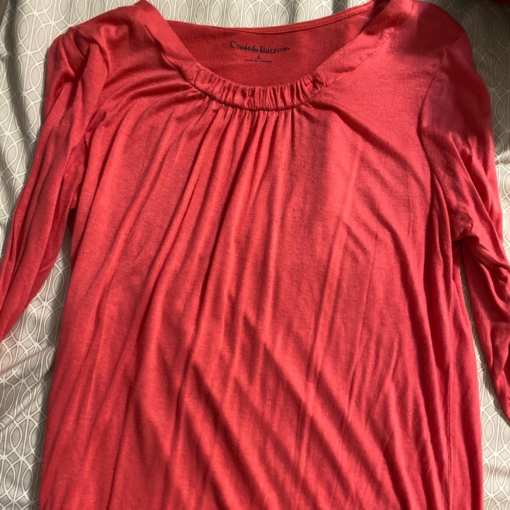 Pink shirr